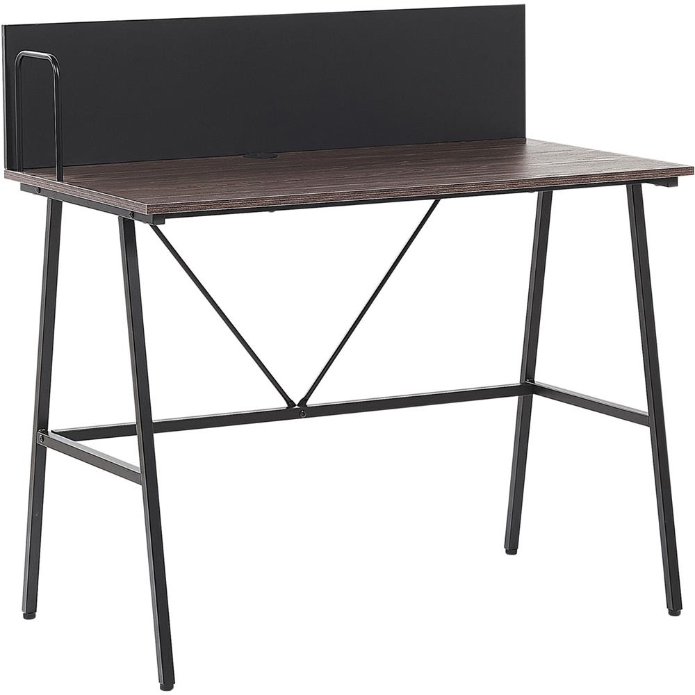 Scrivania Hastings Marrone/ Nero 100 Cm 52 Cm - Foto 1