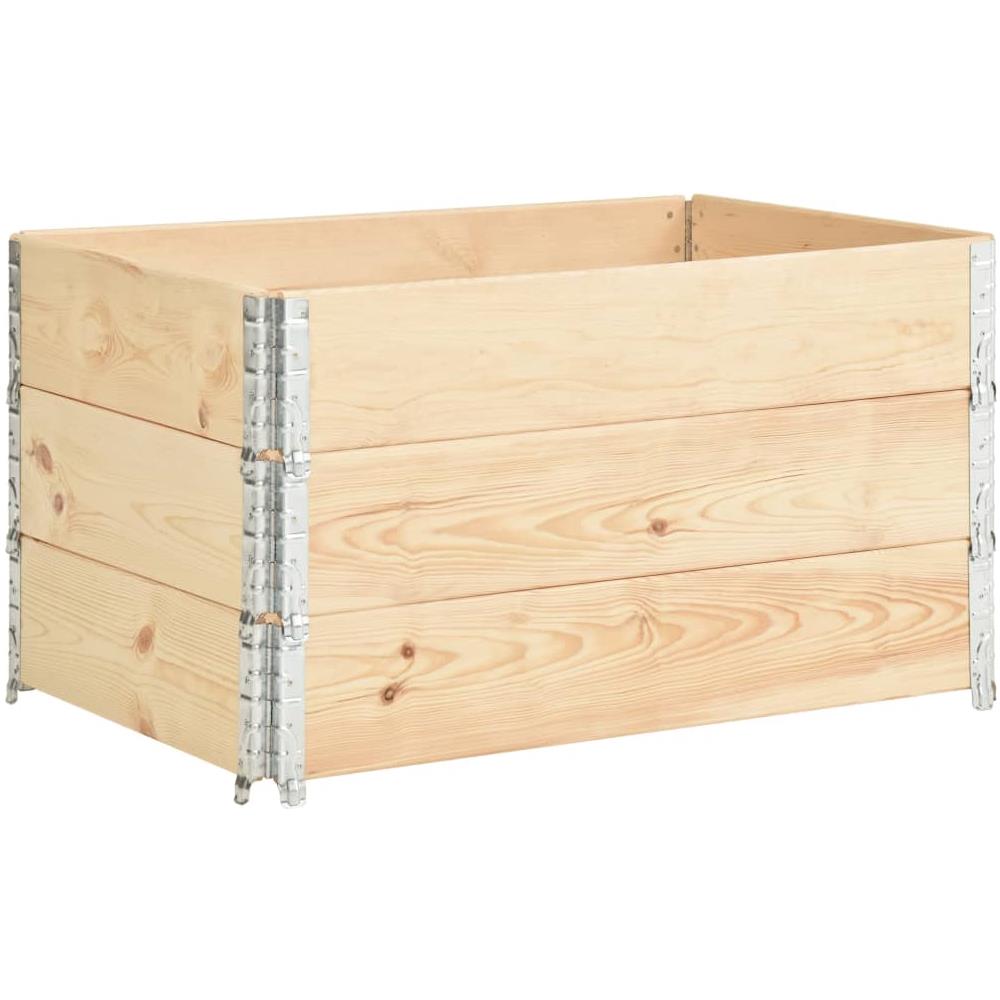 Fioriere Rialzate 3 pz 50x100 cm in Legno Massello di Pino - Foto 1