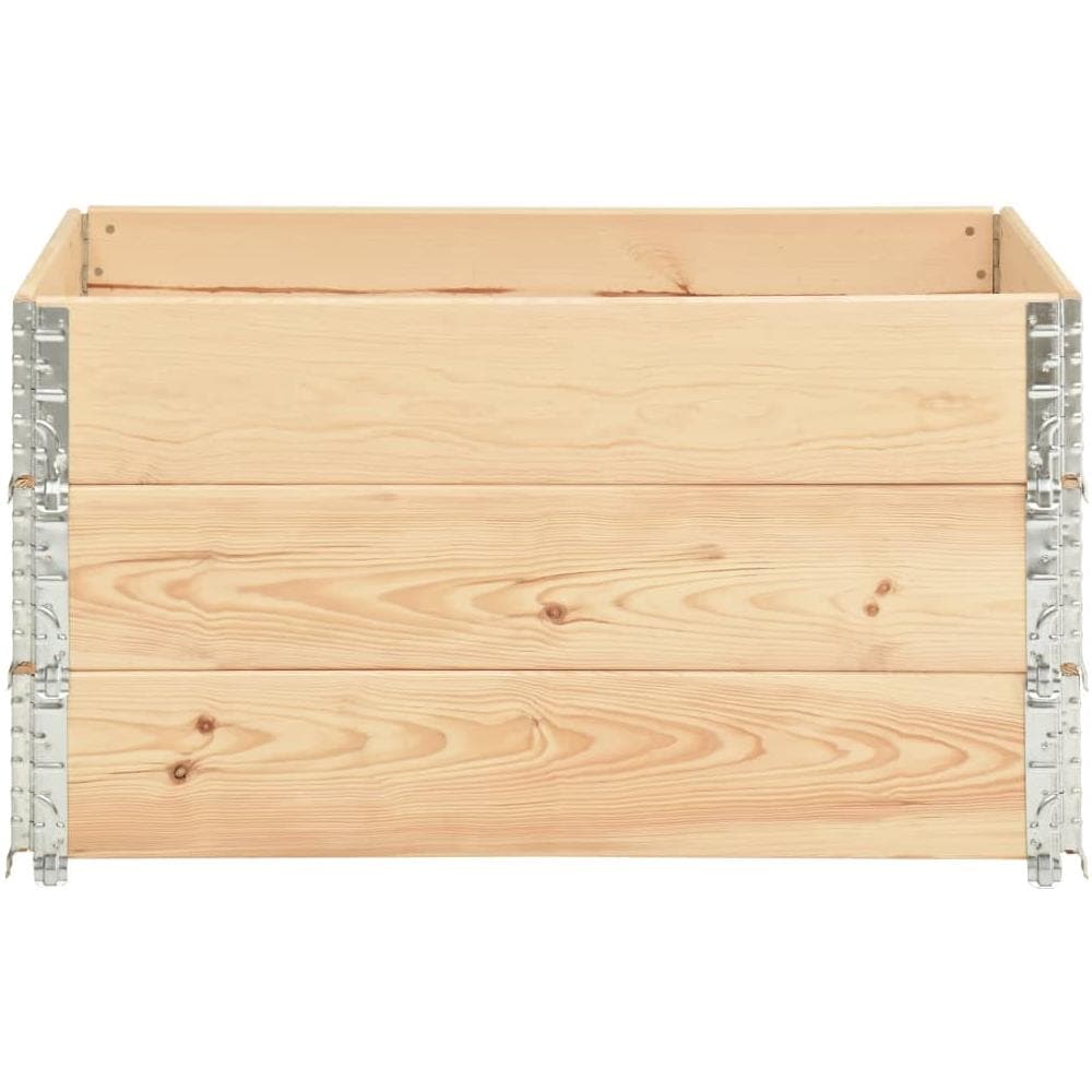 Fioriere Rialzate 3 pz 50x100 cm in Legno Massello di Pino - Foto 2