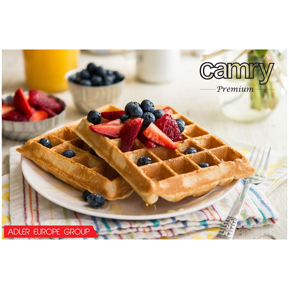 Cr 3019 Piastra Per Waffle, 2 Belgian Waffle Spesse, Piastre In Ceramica Antiaderenti 1000w - Foto 2