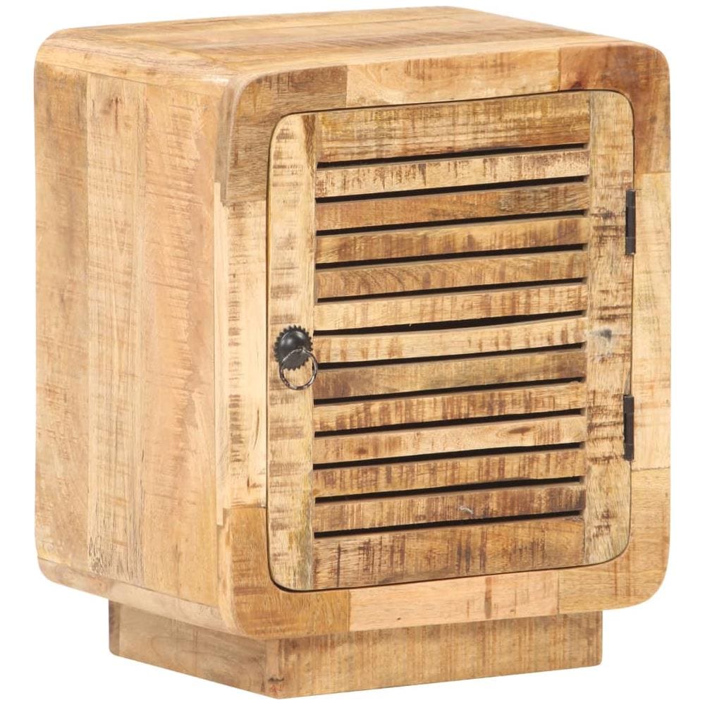 Comodino 40x30x50 Cm In Legno Massello Di Mango Grezzo - Foto 1