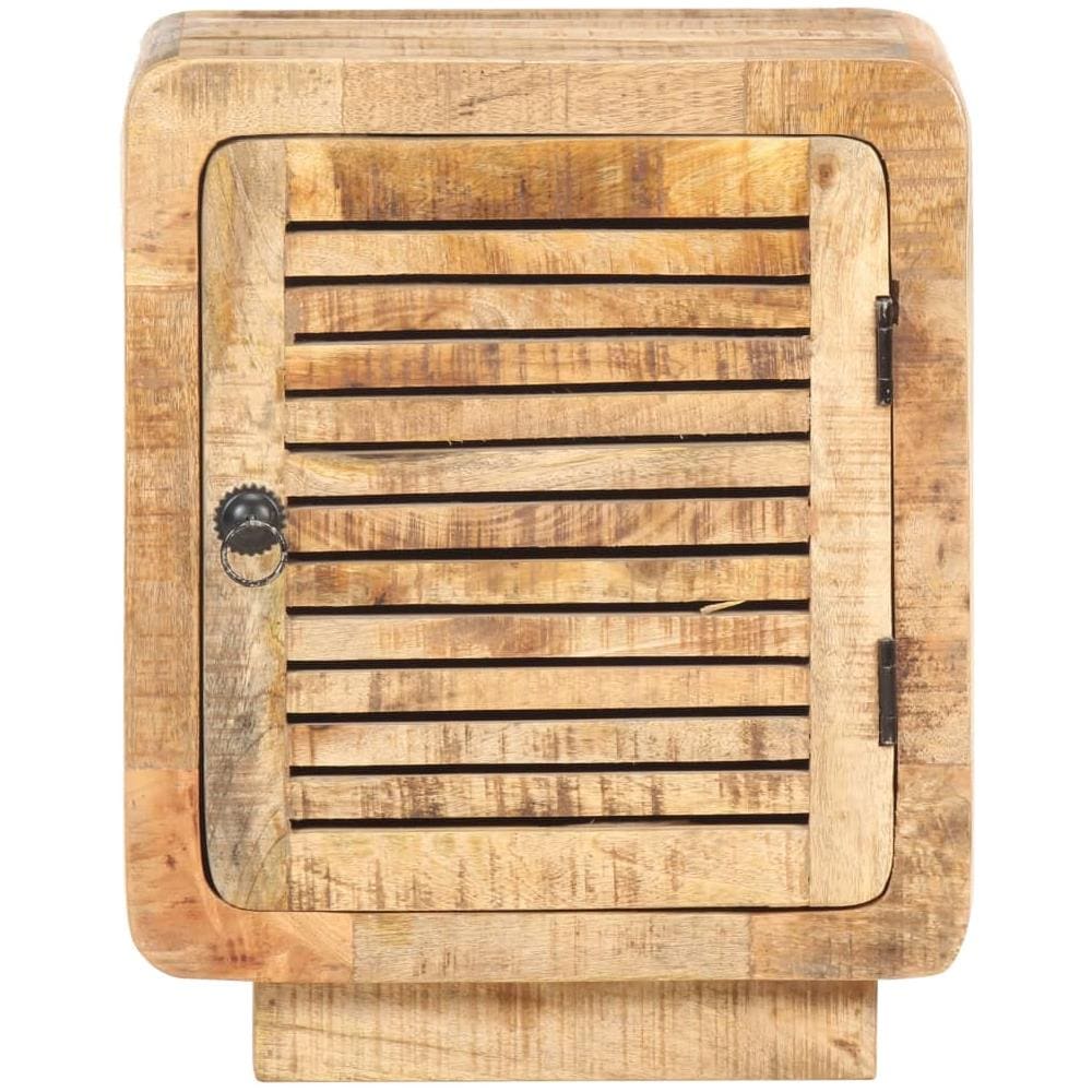 Comodino 40x30x50 Cm In Legno Massello Di Mango Grezzo - Foto 10