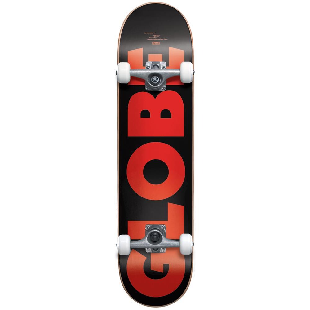G0 Fubar 7.75"" Complete Skateboard Black /red - Foto 1