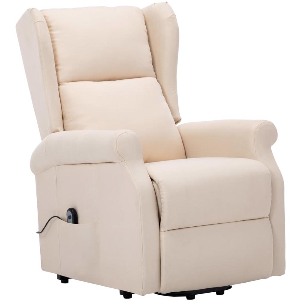 Poltrona Alzapersona Crema in Tessuto - Foto 2