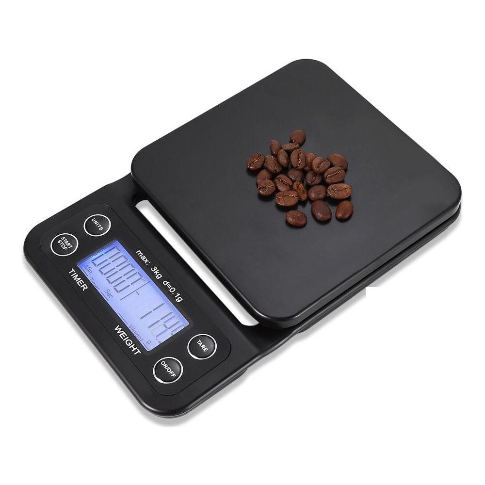 Bilancia Da Cucina Digitale/bilancia Caffè Precisione 3 Kg/0,1 G Black - Foto 1