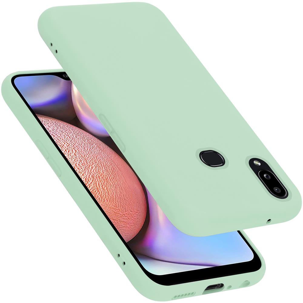 Custodia Compatibile Con Samsung Galaxy A10s In Liquid Verde Chiaro - Coperchio Protettivo In Silicone Tpu Flessibile - Foto 1