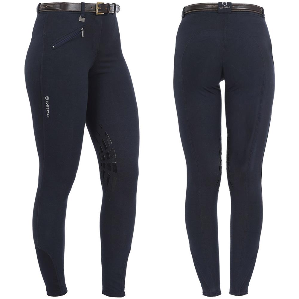 Pantalone Da Donna Per Equitazione Lea In Cotone Elasticizzato Con Applicazioni 38 - Foto 1