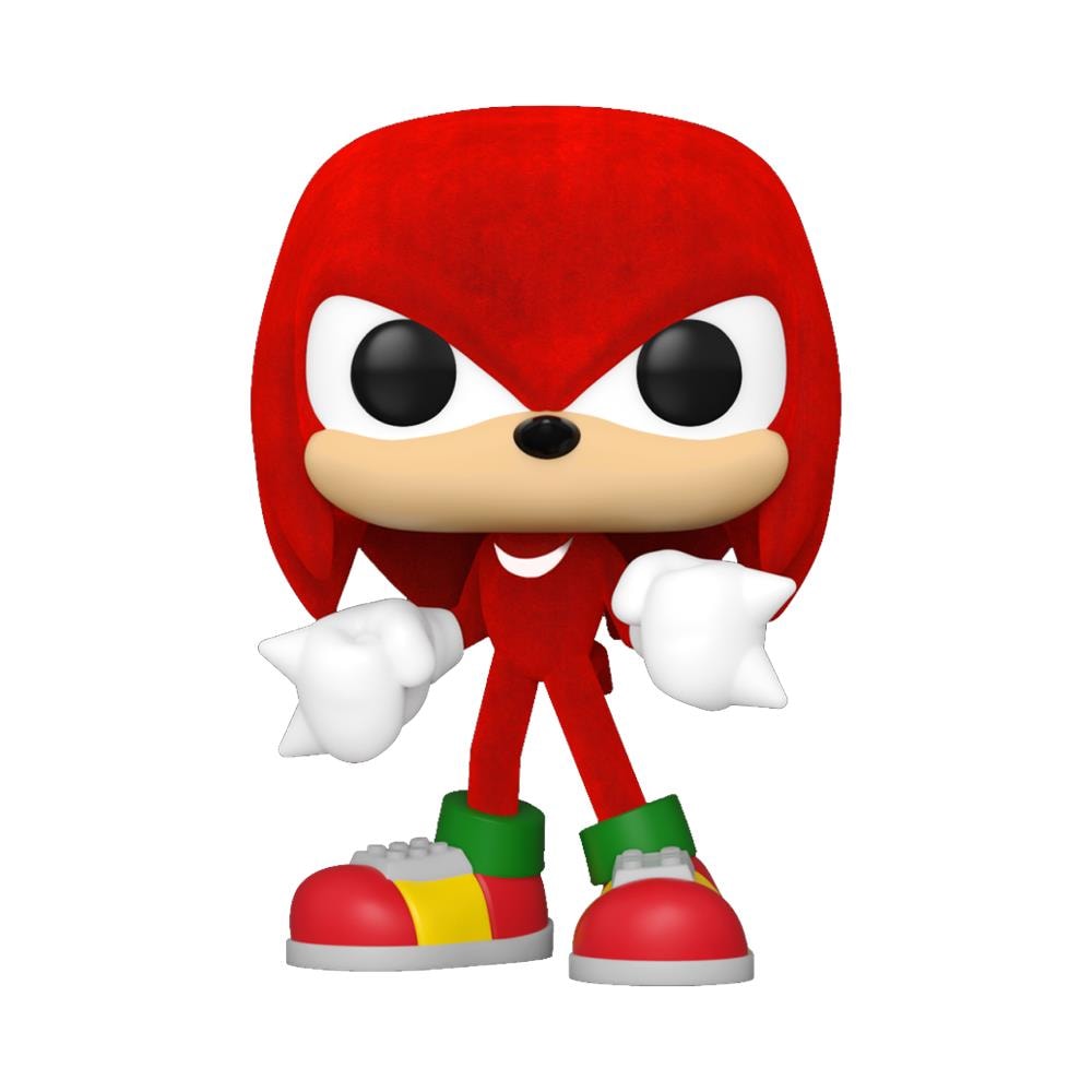 Sonic The Hedgehog Pop! Games Vinyl Figure Knuckles (flocked) 9 Cm - Foto 1