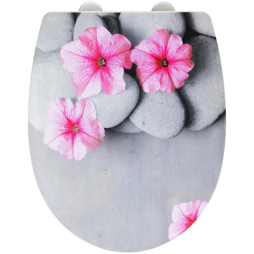 Sedile Wc Pretty Con Bussare Silenzioso, Thermoplast, Motivo Vegetale, - Foto 1