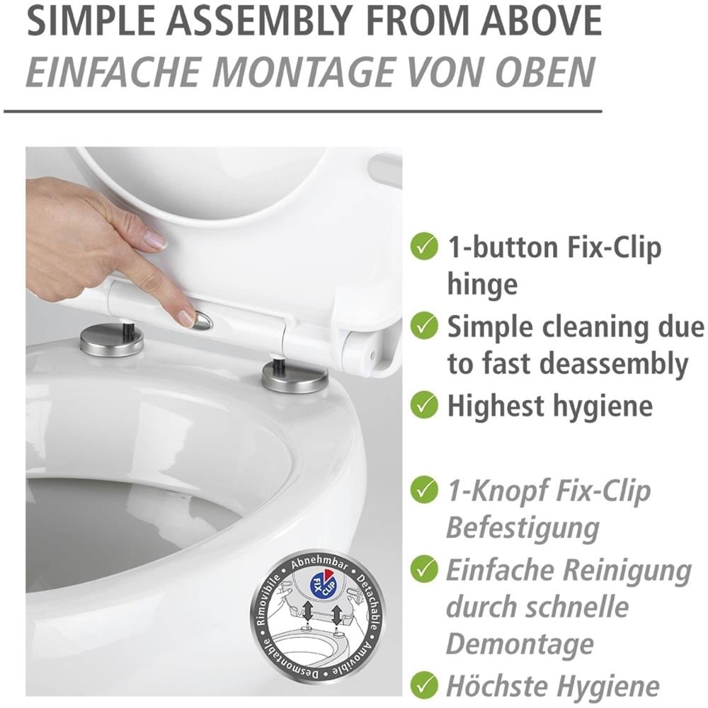 Sedile Wc Pretty Con Bussare Silenzioso, Thermoplast, Motivo Vegetale, - Foto 2