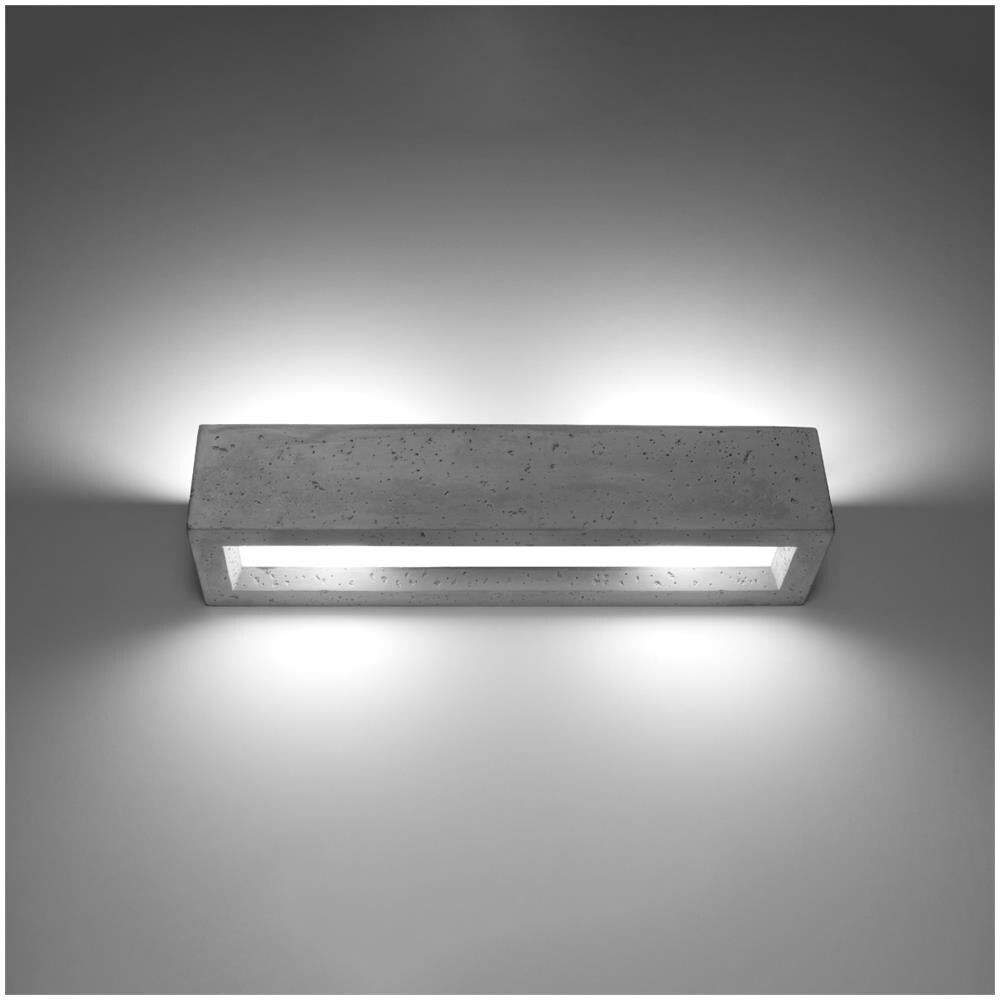 Applique Da Parete In Cemento Vega 50 Grigio 100x120x500 Mm Cemento - Foto 12