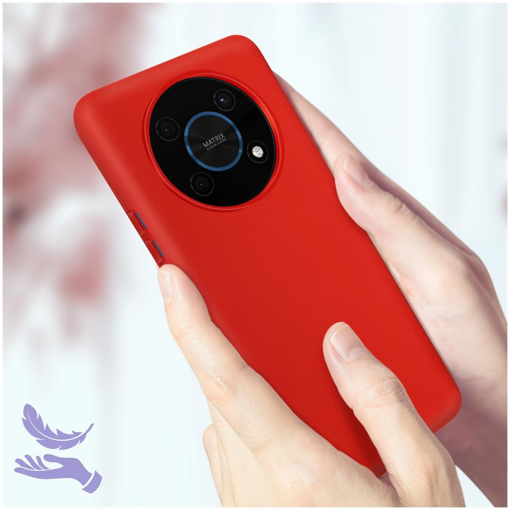 Cover Per Honor Magic 4 Lite In Silicone Semi-rigido Soft-touch Rossa - Foto 5