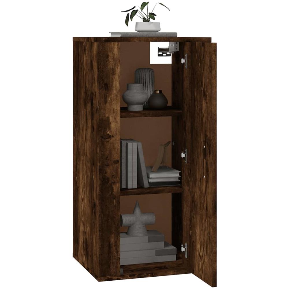 Mobile Porta Tv A Parete Rovere Fumo 40x34,5x80 Cm - Foto 10