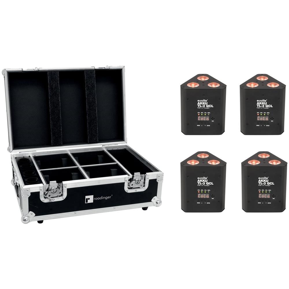 Set 4x Akku Tl-3 Qcl Rgb+uv Trusslight + Case With Charging Function - Foto 1