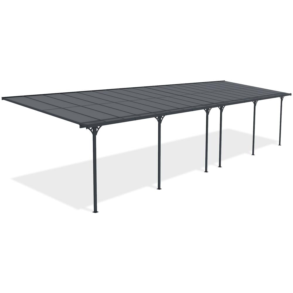 Pergola Addossata /posto Auto Coperto 33m² Kleo 1100l300 Grigio Alluminio - Foto 2