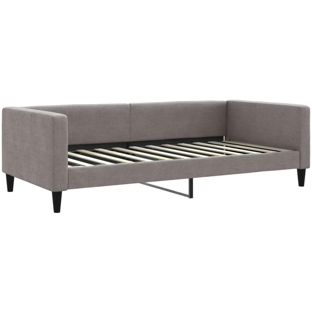 Letto Da Giorno Tortora 100x200 Cm In Tessuto - Foto 1