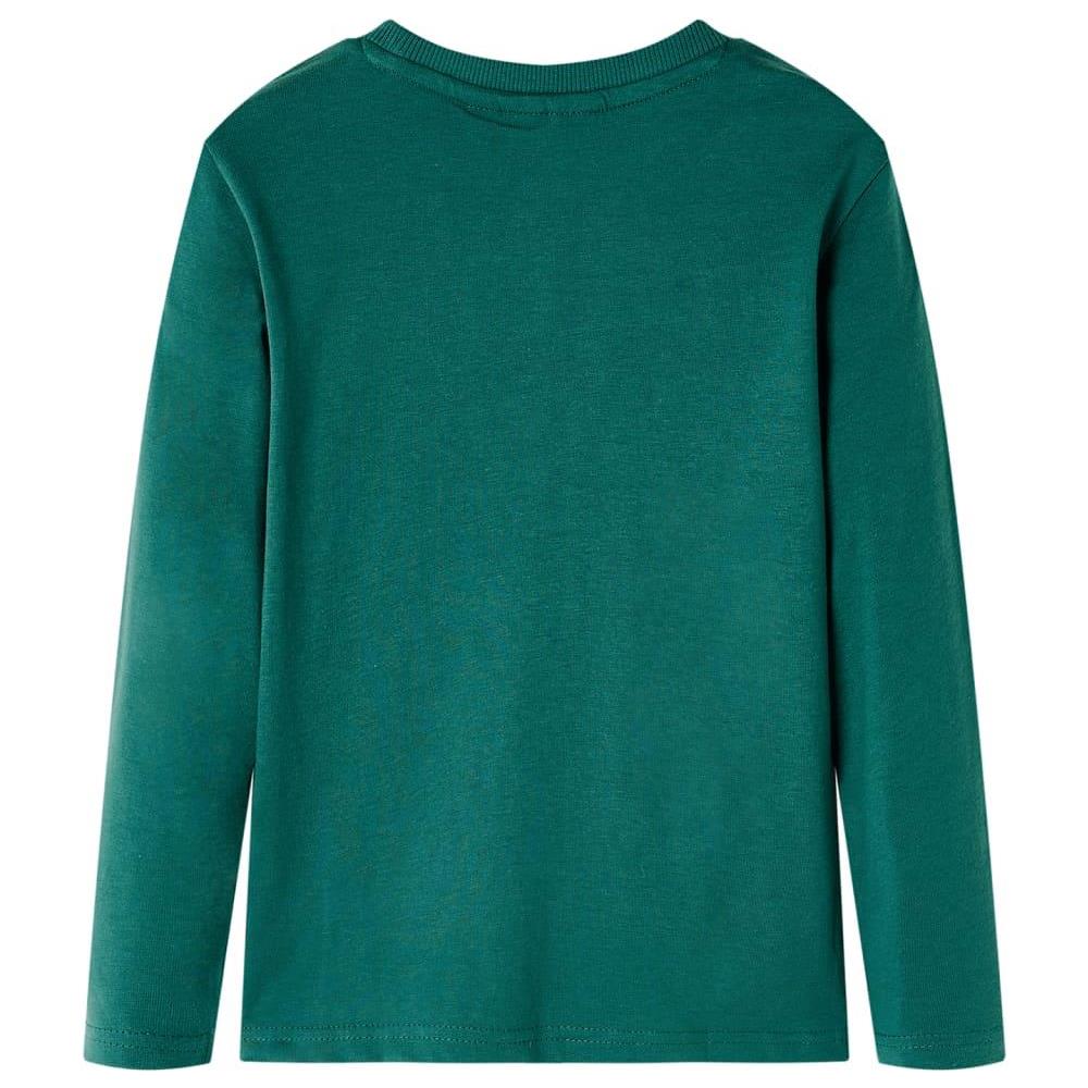 Maglietta per Bambini Maniche Lunghe Verde 92 - Foto 2