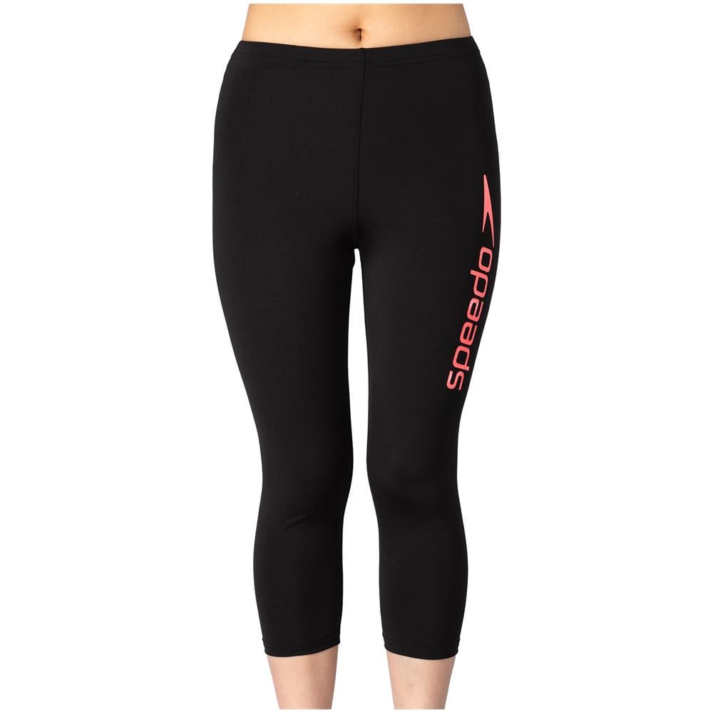 Pantaloni da bagno 3/4 da donna, nero /rosso fenice, taglia 34 - Foto 1