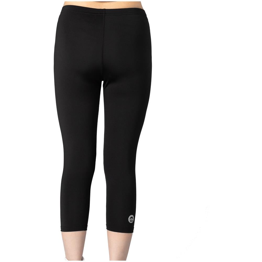 Pantaloni da bagno 3/4 da donna, nero /rosso fenice, taglia 34 - Foto 2