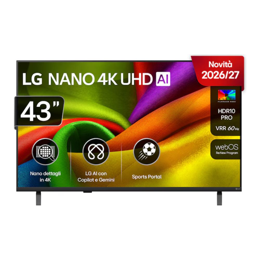 TV 43 pollici NANO 4K UHD AI NU85 4K Smart TV 2026 - Foto 1