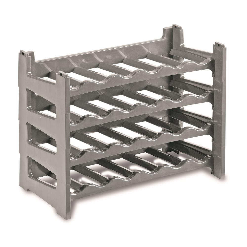 Cantinetta Portabottiglie 6 Posti, Polipropilene, 60x30xh. 12 Cm Silver - Foto 1