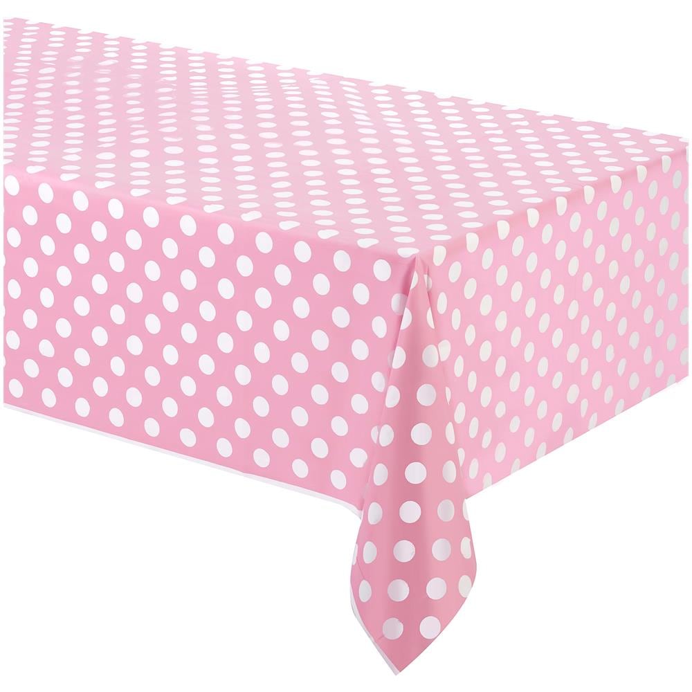 Tovaglia In Plastica Con Motivo A Pois, 2,74 X 1,37 M - Foto 2