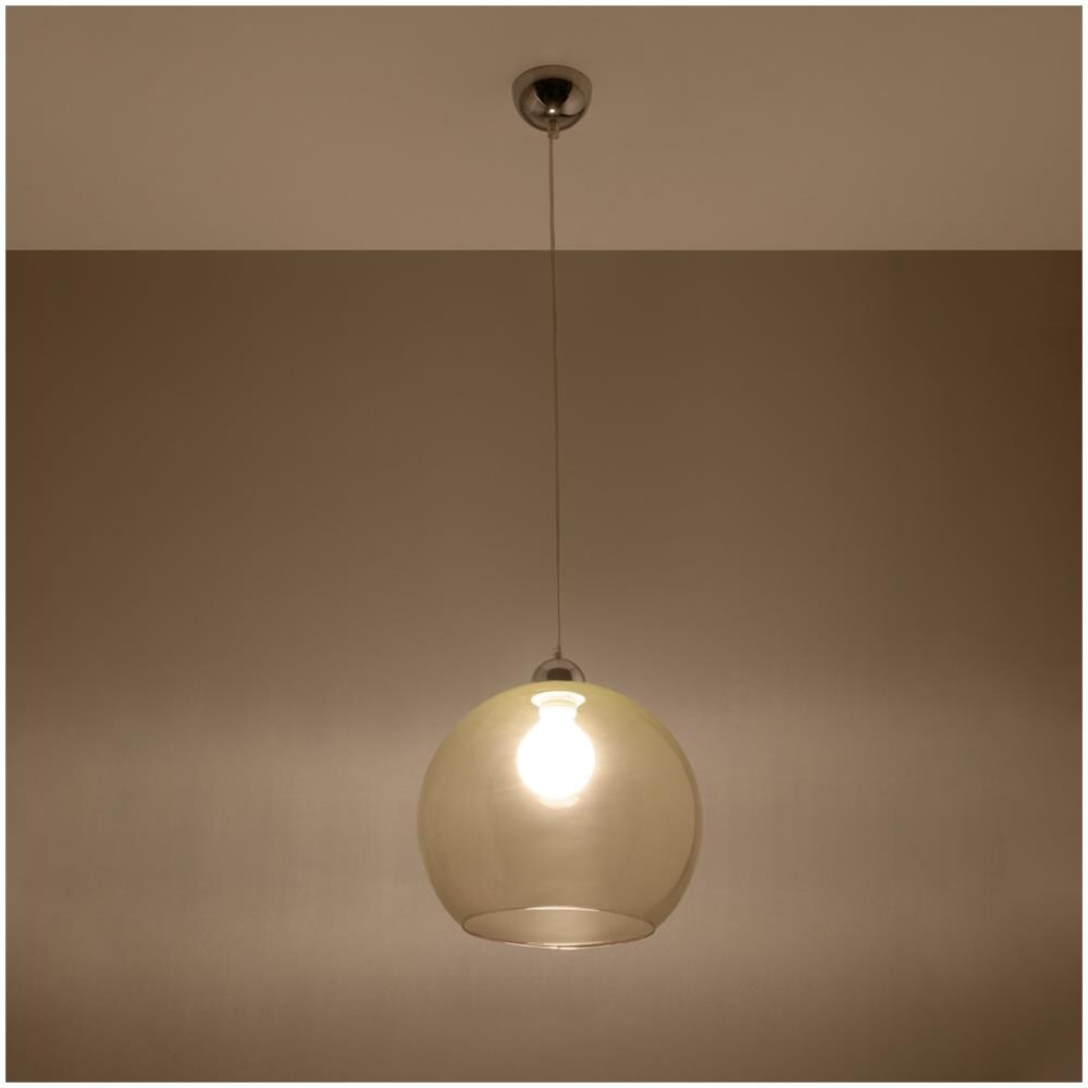 Ball - Lampadario In Vetro, Colore: Champagne Cromato - Foto 15