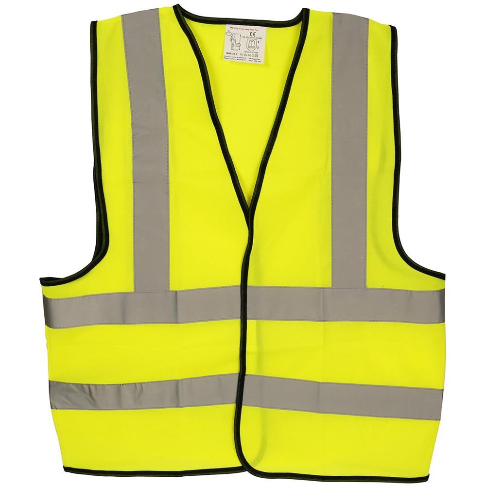 High Visibility Gilet Per La Sicurezza E Le Emergenze - Giallo - Foto 1