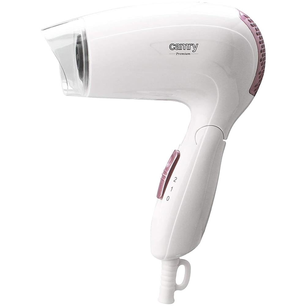 Cr2254 Asciugacapelli Da Viaggio, Pieghevole, Compatto, 2 Livelli Di Potenza, ugello 360° 1200w - Foto 10