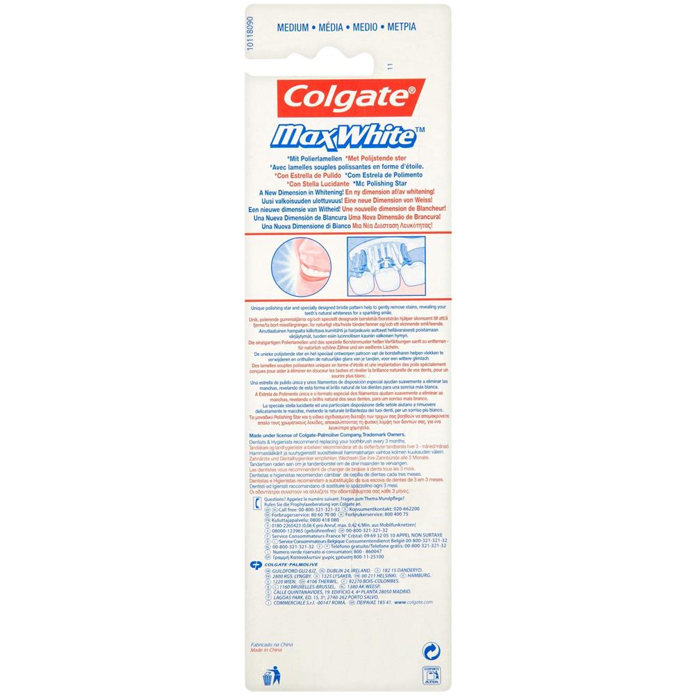 Max Bianco Medium Spazzolino 3 Pack - Foto 4