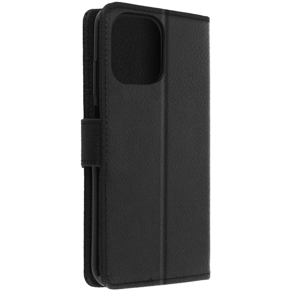 Custodia Xiaomi Mi 11 Lite Aspetto Granulato Copertina Portafoglio Supporto Nera - Foto 9