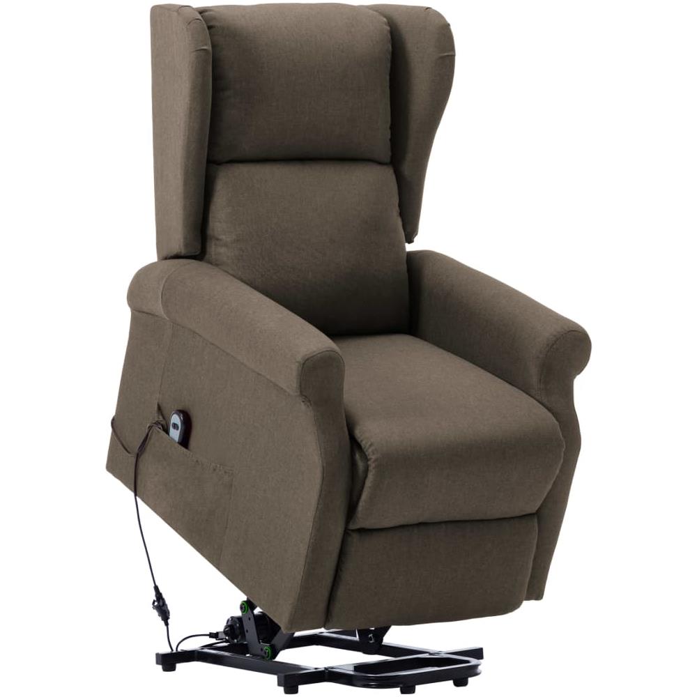 Poltrona Alzapersona Grigio Talpa in Tessuto - Foto 1