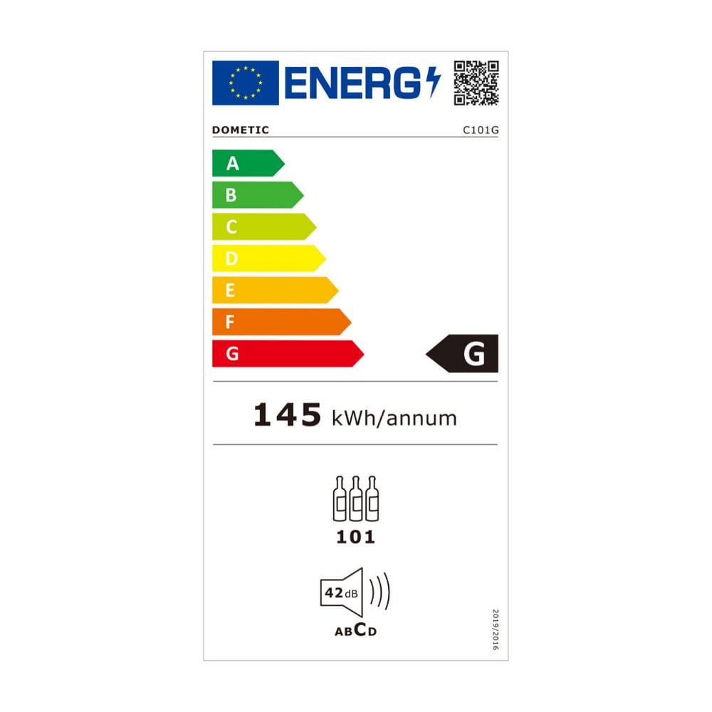 C101G Cantinetta vino con compressore Libera installazione Nero 101 bottiglia /bottiglie - Foto 3