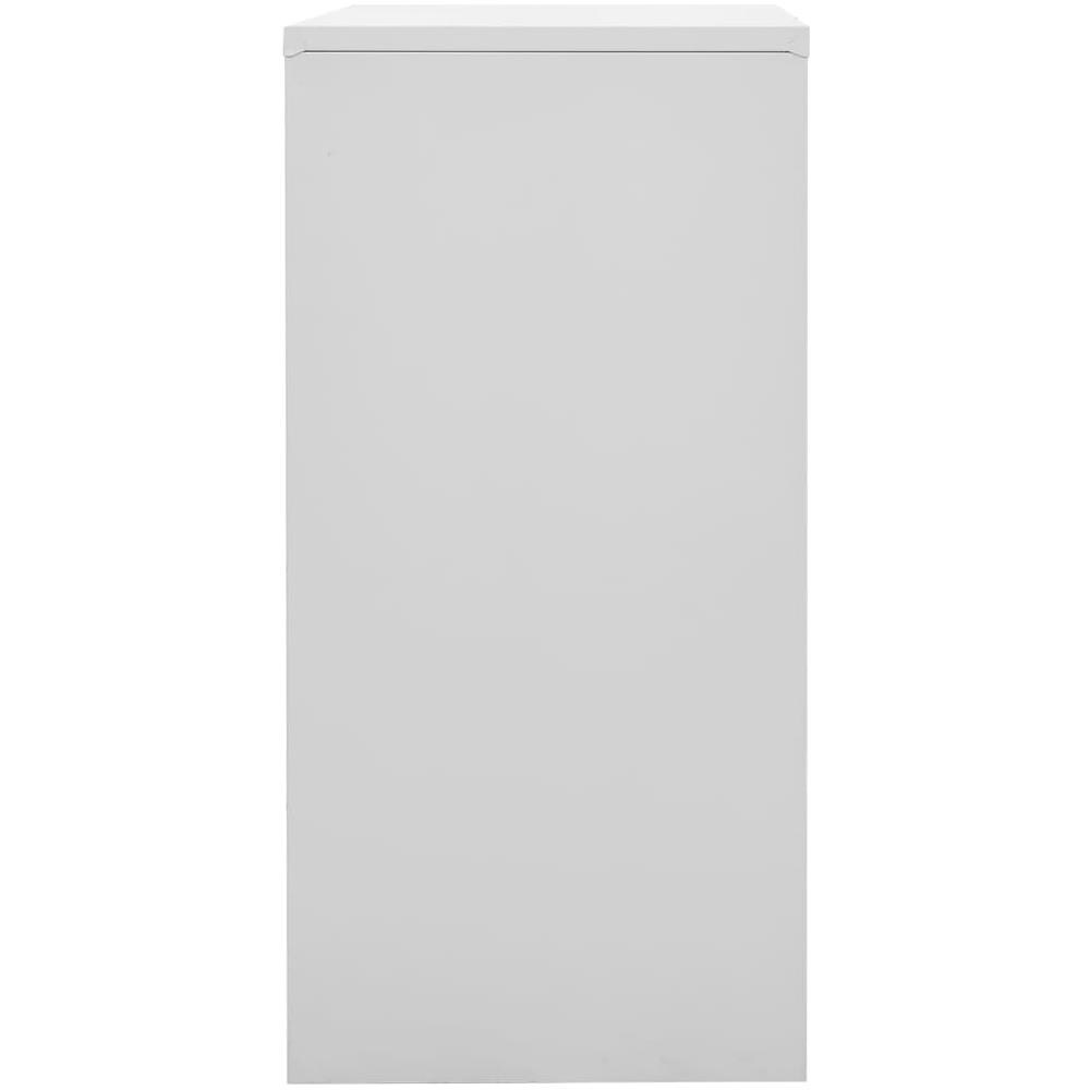 Armadietto con Chiave Grigio Chiaro e Blu 90x45x92,5 cm Acciaio - Foto 3