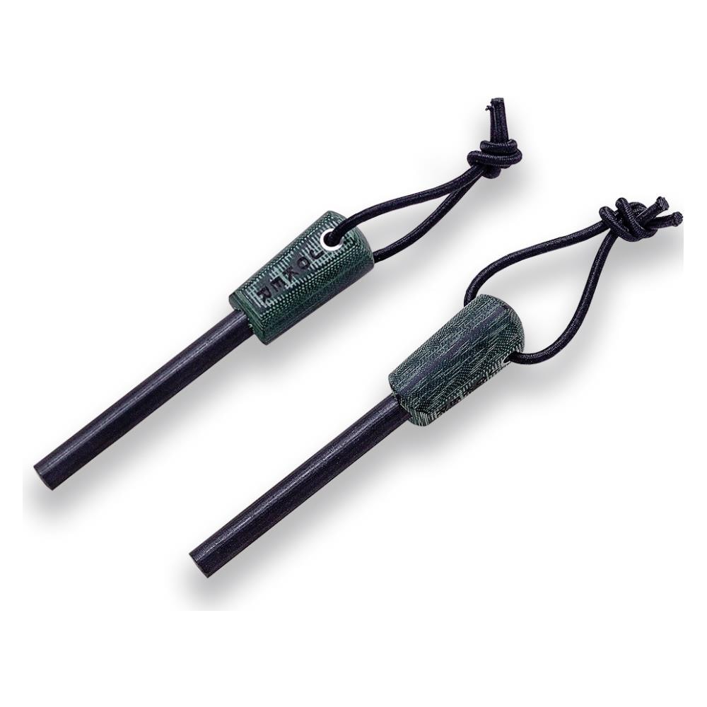 Pedernal Pd09, Materiale In Tela Micarta Verde Con Filo Nero, Strumento Per La Pesca, La Caccia, Il Campeggio E Il Trekking - Foto 1