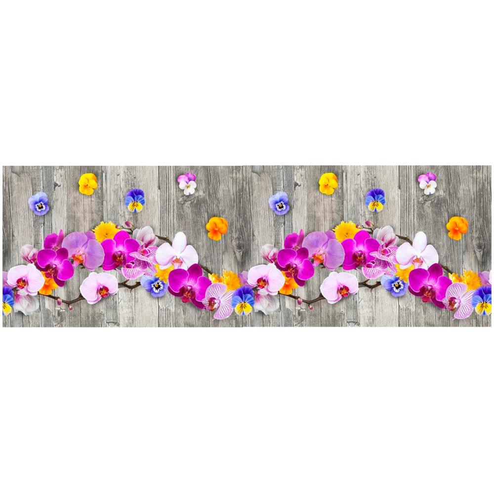 Tappeto Passatoia Cucina Antiscivolo Stampa Digitale Dis. Onda Orchidea 50x500 Orchidea - Foto 2