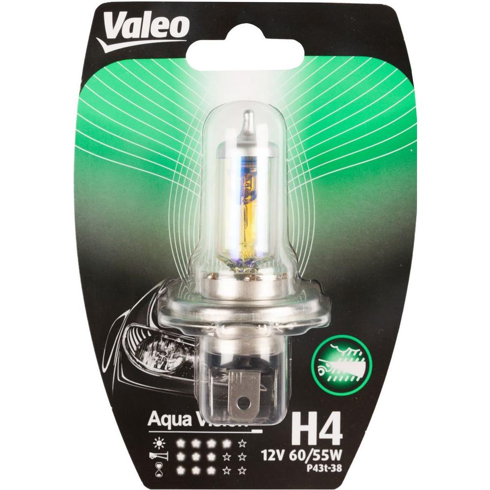 H4 Lampada Singola Auto 12v 60/55w Aqua Vision Attacco P43t-38 - Foto 1