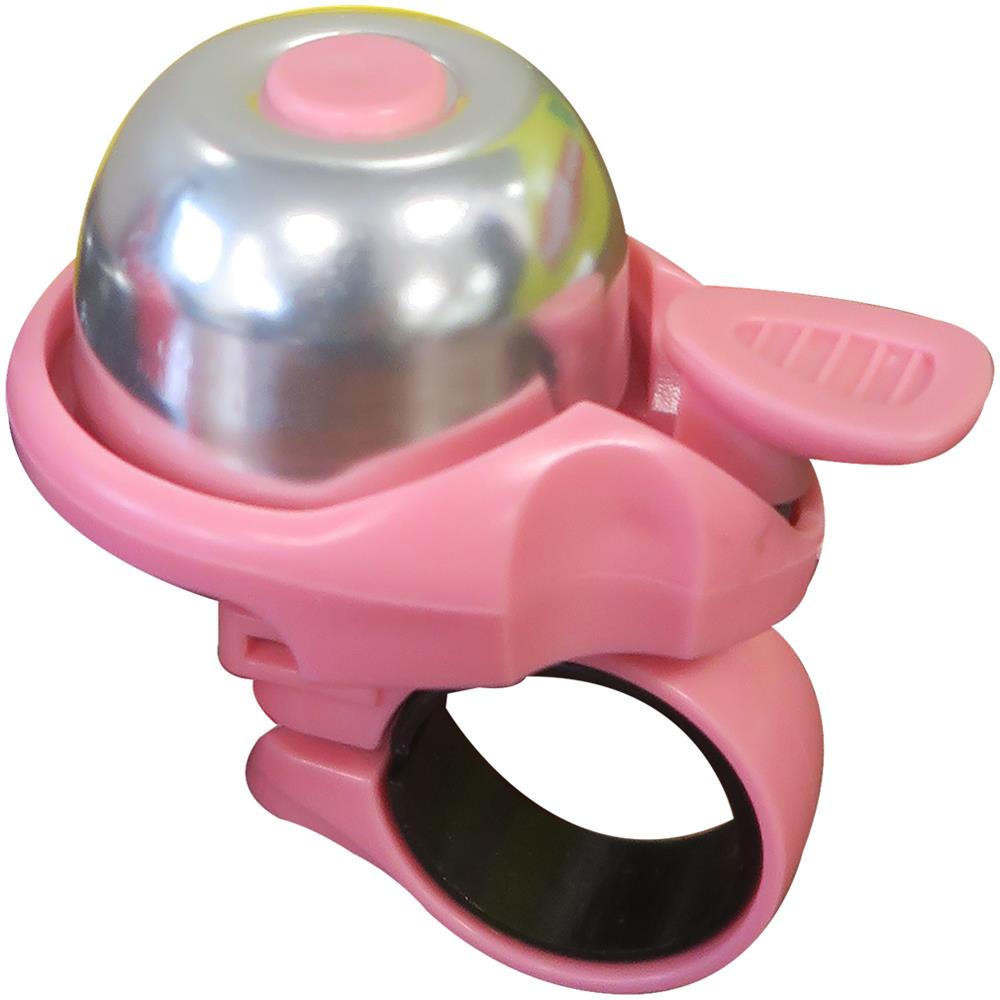 Mini Campanello Universale Per Bicicletta In Acciaio Di Colore Rosa /silver - Foto 1
