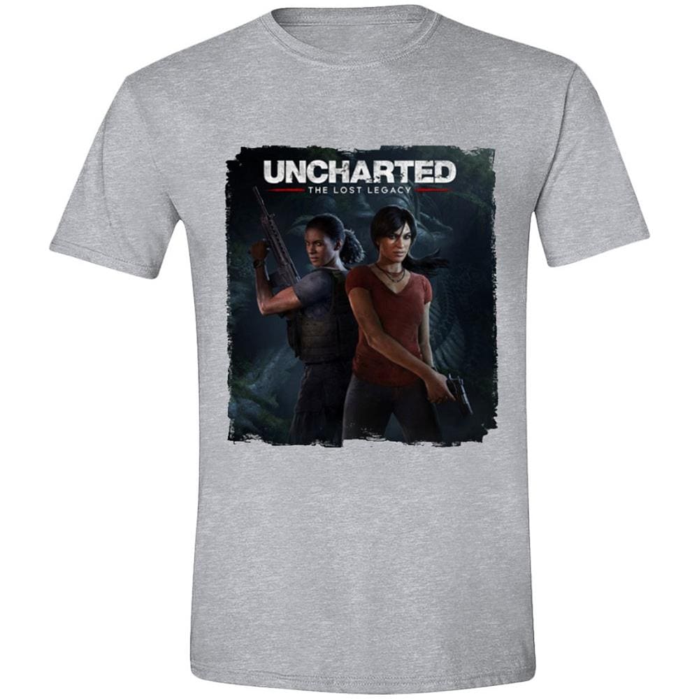 Uncharted - The Lost Legacy Cover - Heather Grey (T-Shirt Unisex Tg. XL)  - Foto 1