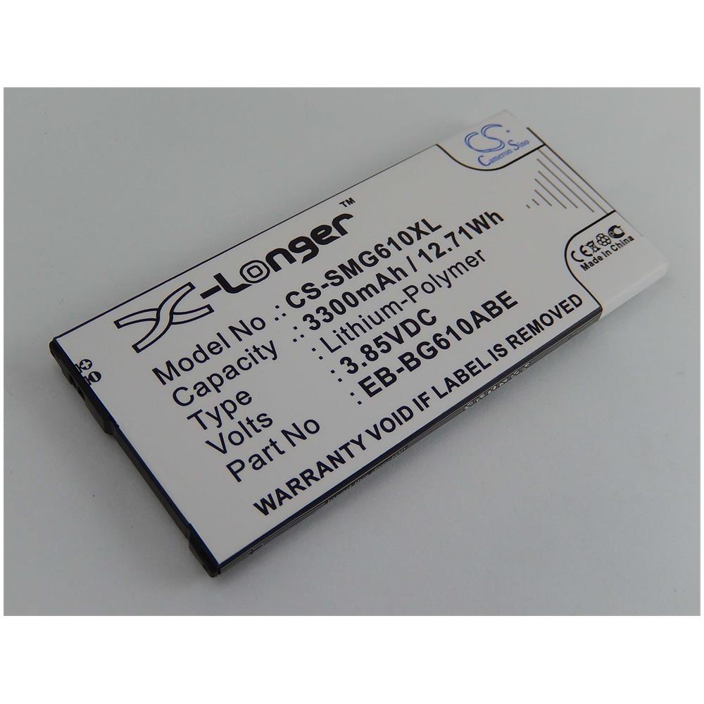 Batteria Li-poly 3300mah (3.85v) Per Cellulari E Smartphone Samsung Galaxy On7 2016 Duos, On7 2016 Duos Td-lte, Sm-g6100 Come Eb-bg610abe - Foto 1