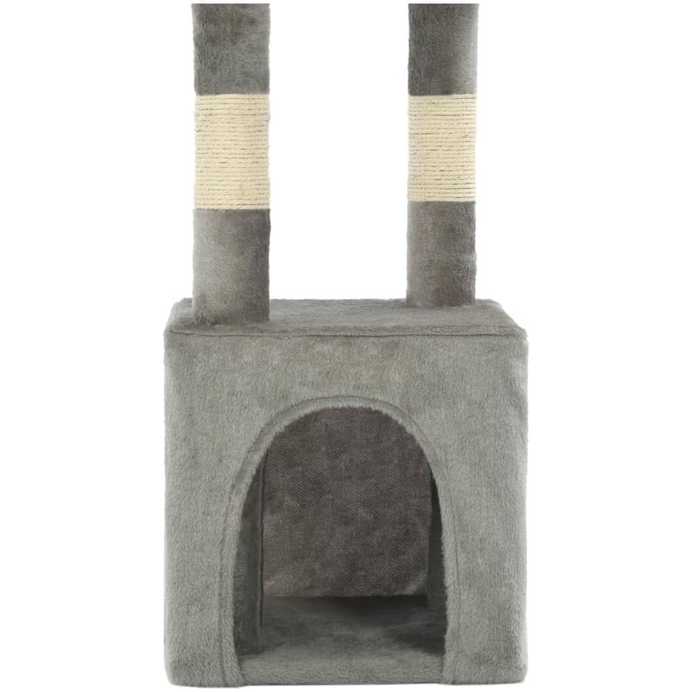 Albero Per Gatti Con Tiragraffi In Sisal 109 Cm Grigio - Foto 7