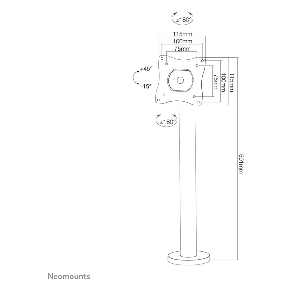 NS-DPOS100BLACK Supporto da Scrivania per Monitor - Foto 10