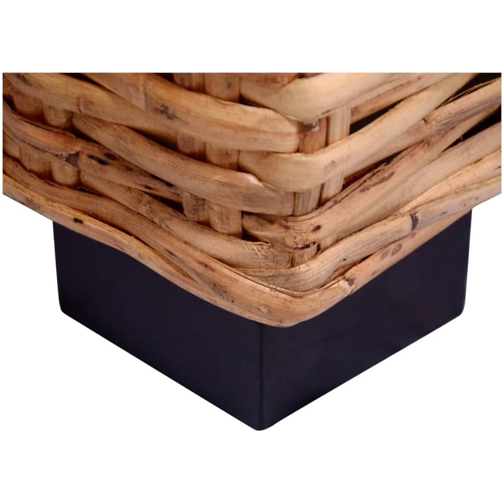 Set Di Divani Con Cuscini 2 Pz In Rattan Naturale - Foto 13