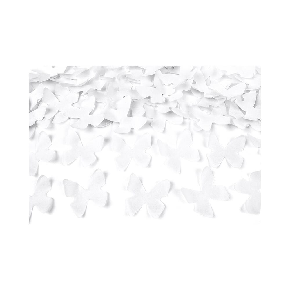 Partydeco - Sparacoriandoli Con Coriandoli A Forma Di Farfalle Bianche - Foto 2