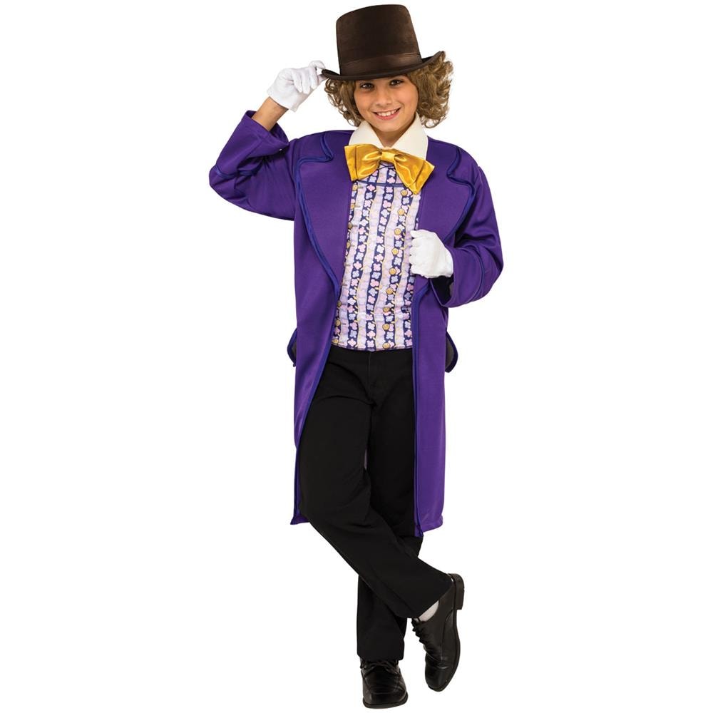 Travestimento Da Willy Wonka Della Fabbrica Di Cioccolato Per Bambino - Taglia: 3/4 Anni (104 Cm) - Foto 1
