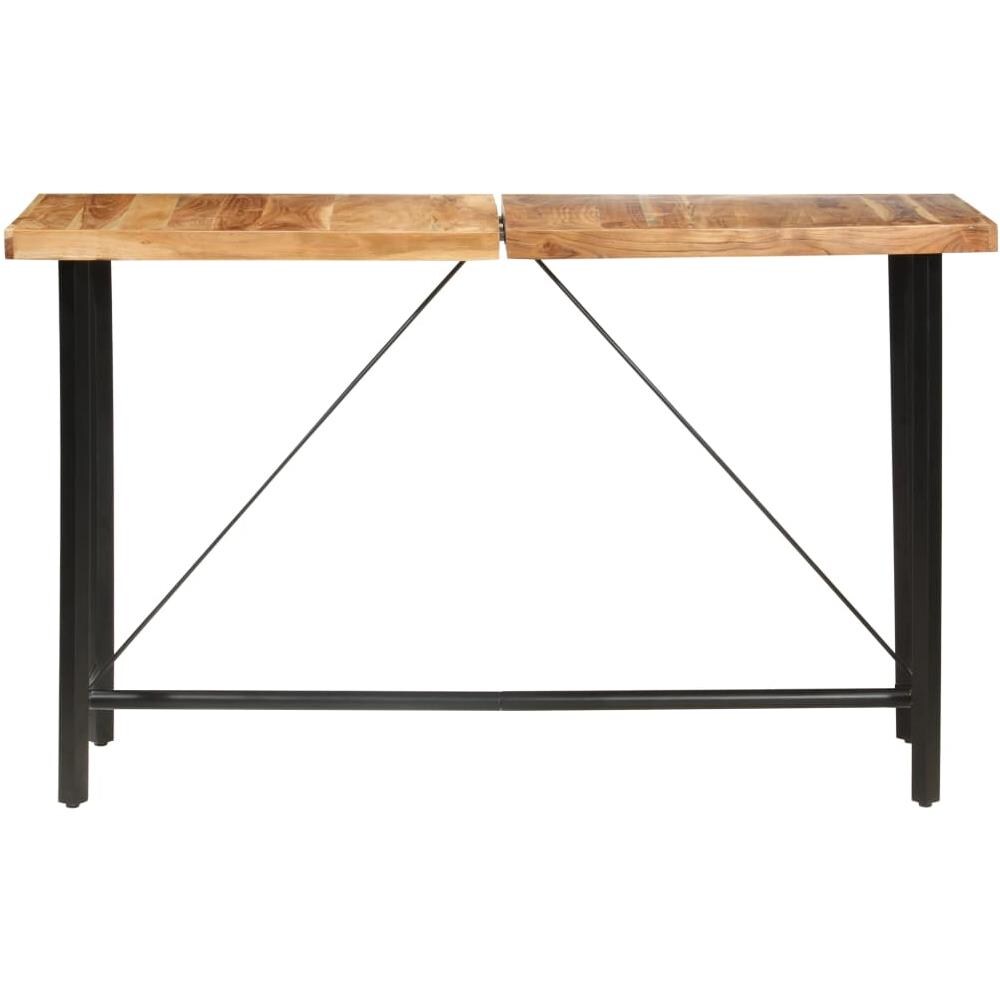 Set Da Bar 9 Pz In Legno Massello Di Acacia E Legno Di Recupero - Foto 2