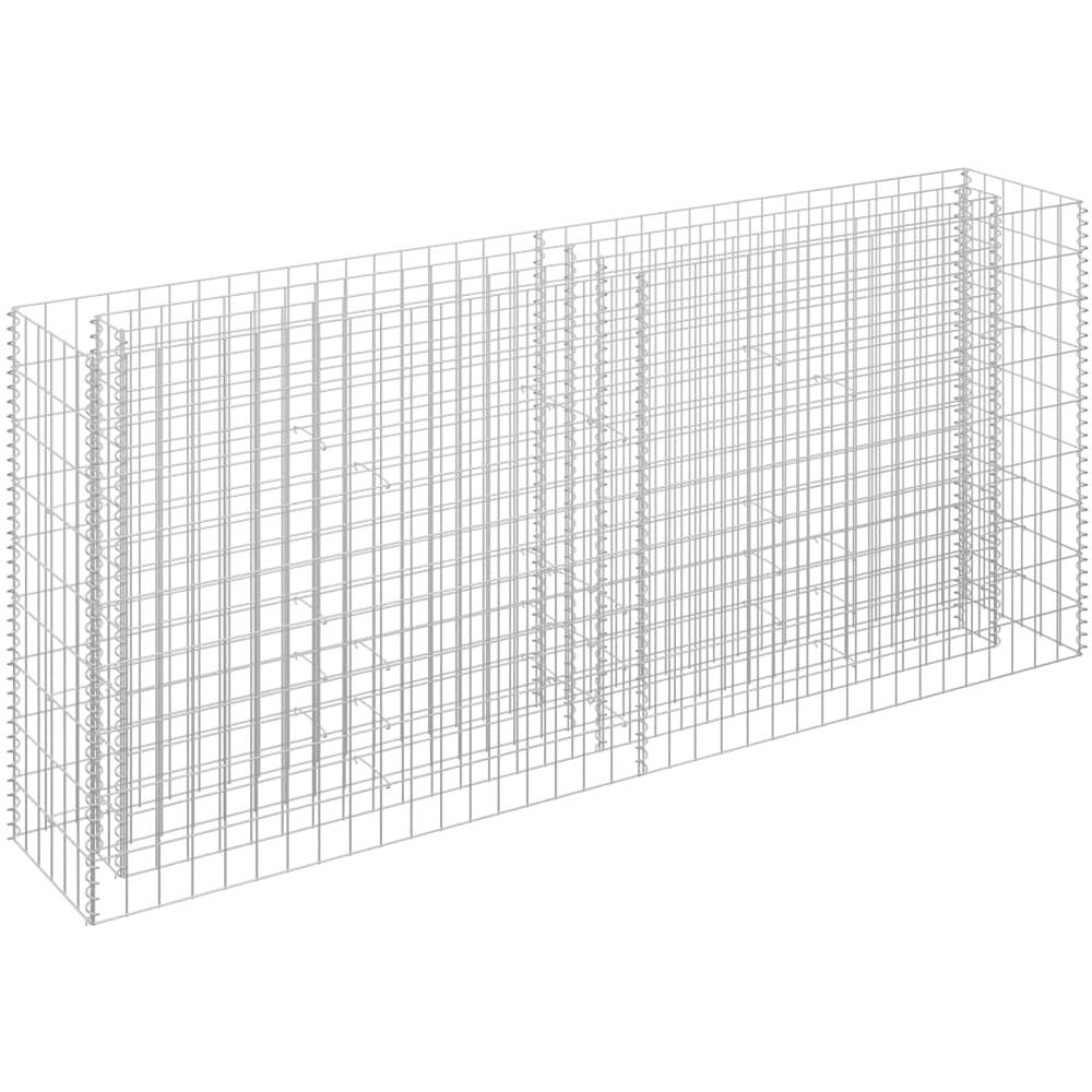 Gabbione Letto Rialzato In Acciaio Zincato 180x30x90 Cm - Foto 2