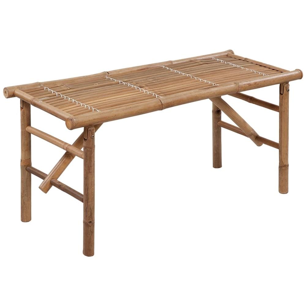 Panca Da Giardino Pieghevole Con Cuscino 118 Cm In Bamb? - Foto 2