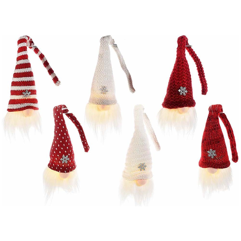 Set 6 Babbi Natale Luminosi Da Appoggiare Decorazione Natalizia Luminosa Per Casa E Negozi Idea Regalo Natale - Foto 1