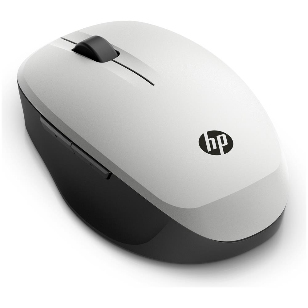 Dual Mode Mouse Wireless / Bluetooth Ottico 4 Tasti 1200 DPI Colore Nero / Argento - Foto 2